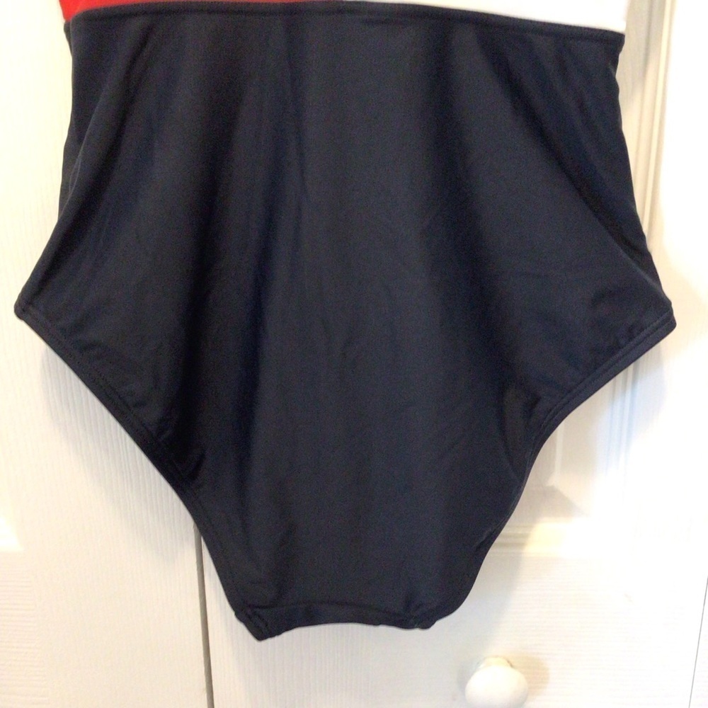 Tommy Hilfiger Womens Navy Red White Iconic Logo 1pc Swimsuit Size Small - Picture 9 of 12